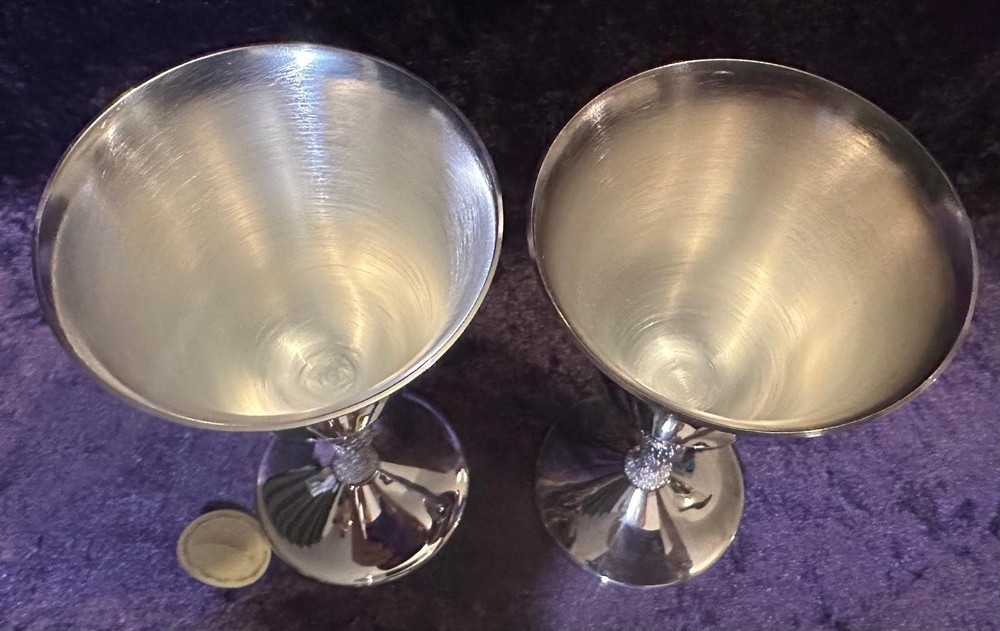 Sherwood silver plated goblets