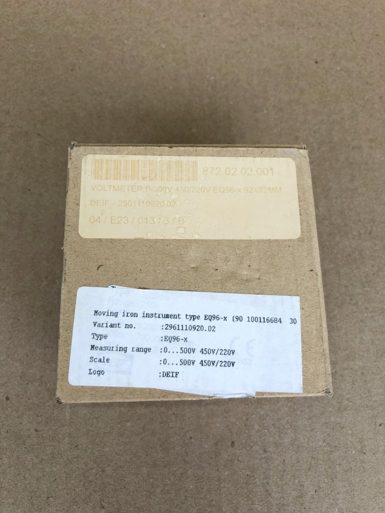 DEIF EQ96X VOLTMETER 564559 RANGE 400