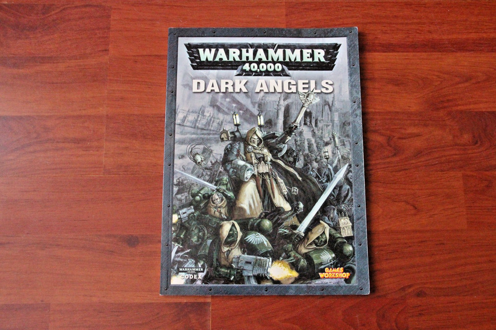 WARHAMMER 40K DARK ANGELS CODEX PAPERBACK BOOK.