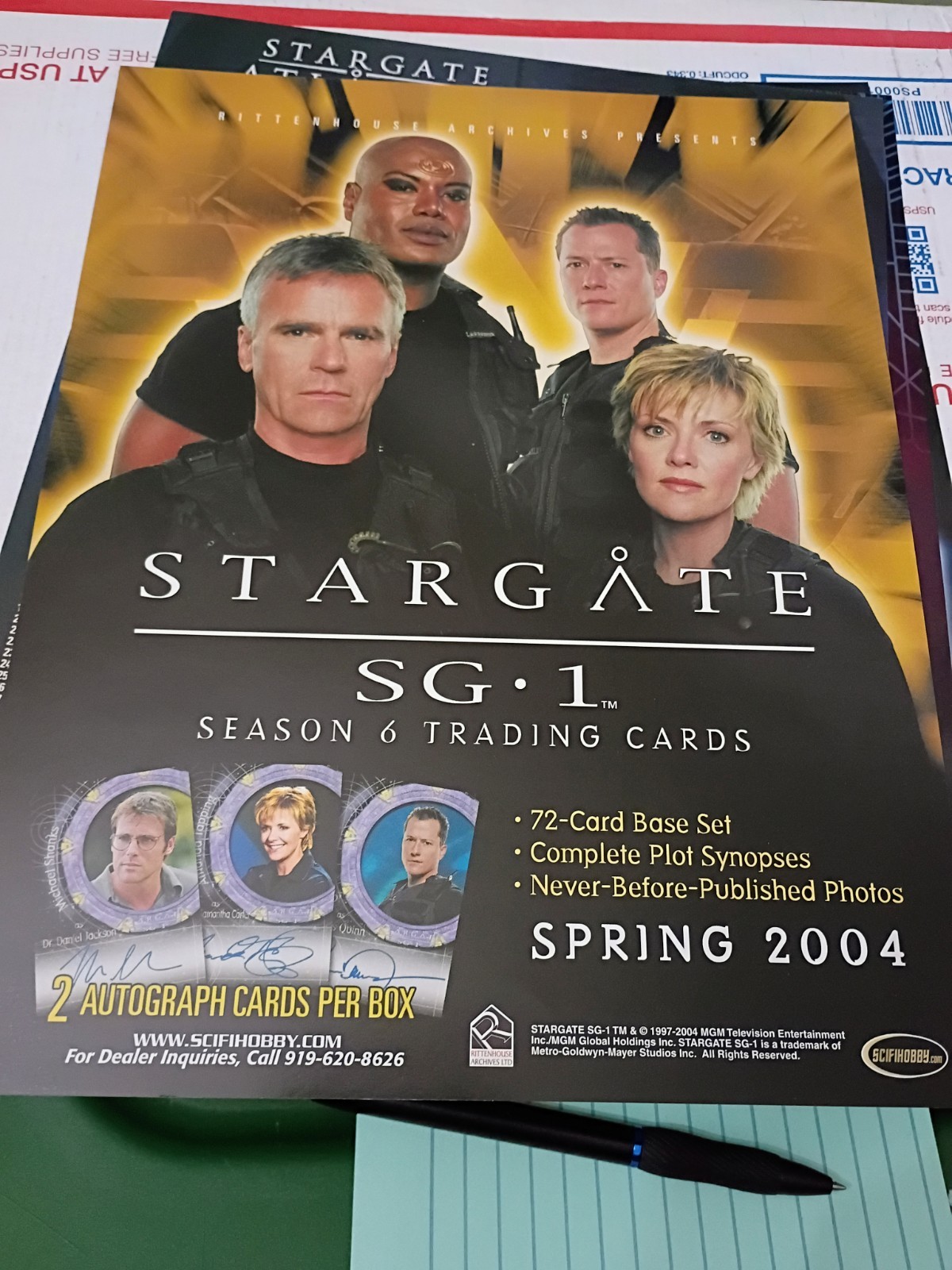 Lot Of 10 Stargate Atlantis 1,2,3 And SG1 6 7 8 9 10