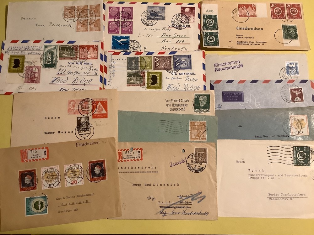 Germany Berlin post war 14 postal cover items Ref A557