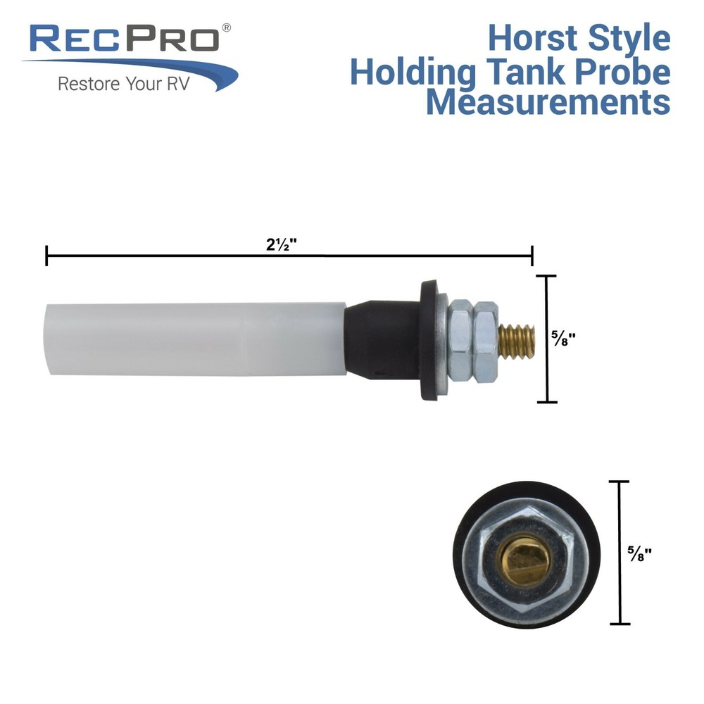 RV 2.5" Horst Miracle Probes for Waste Water Holding Tank Capacity Sensor 4pk