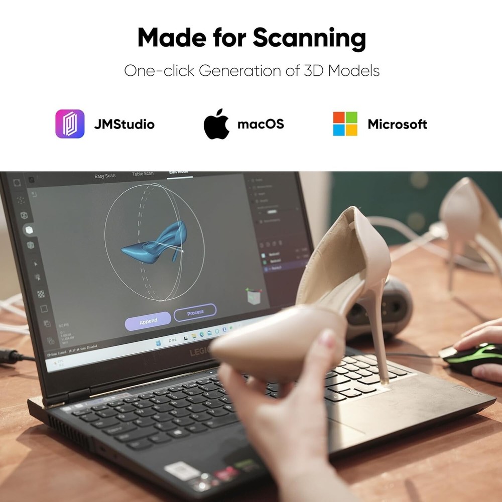 3DMakerpro Handheld 3D Scanner For 3D Printing Mole Premium 0.1mm Resolution