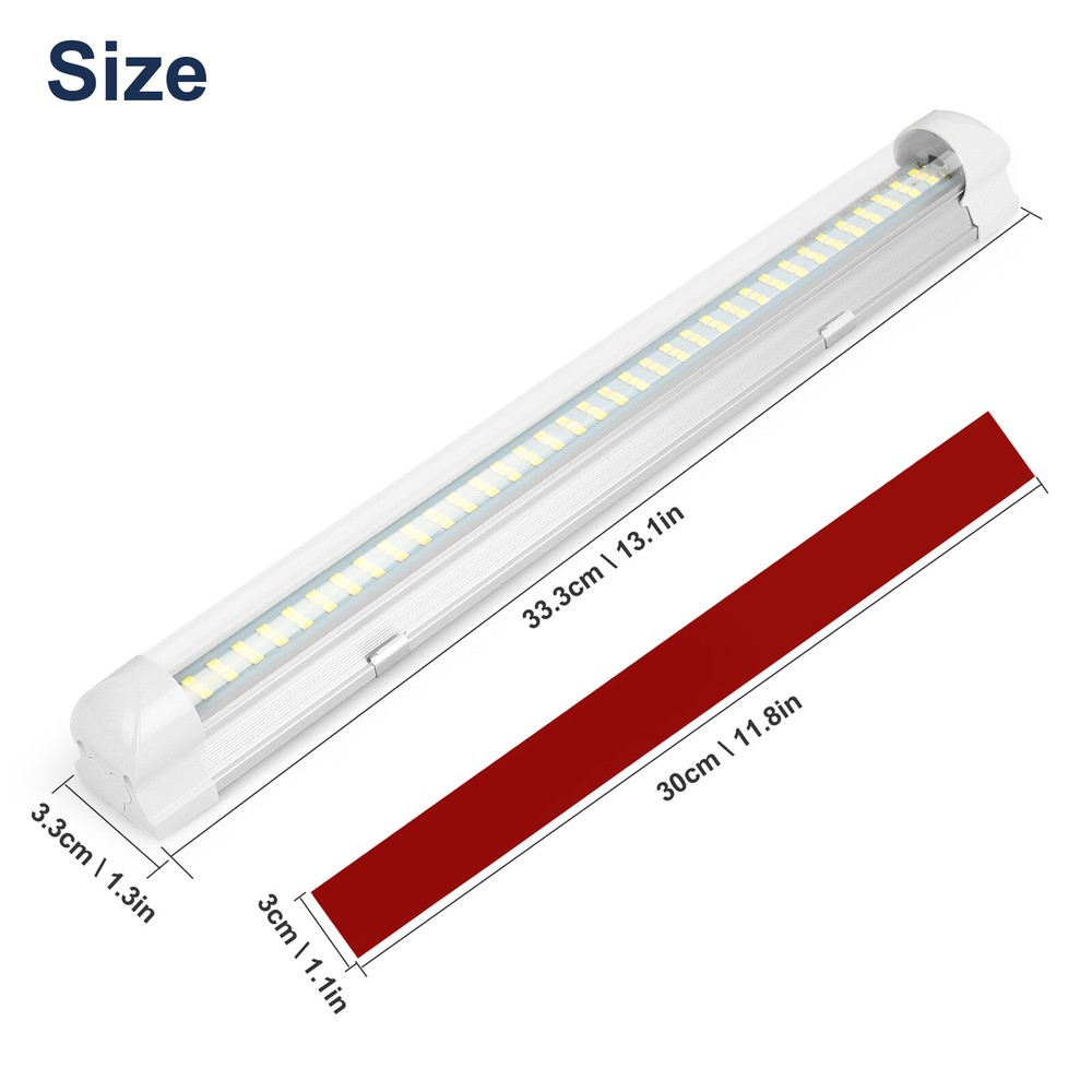 4Pcs 12V 108 LED RV Ceiling Dome Light Bar Interior Lighting for Trailer Camper