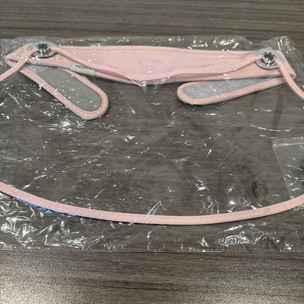 Face Visor / Face Shield Protetive Adjustable Face Shield Clear With Pink Trim