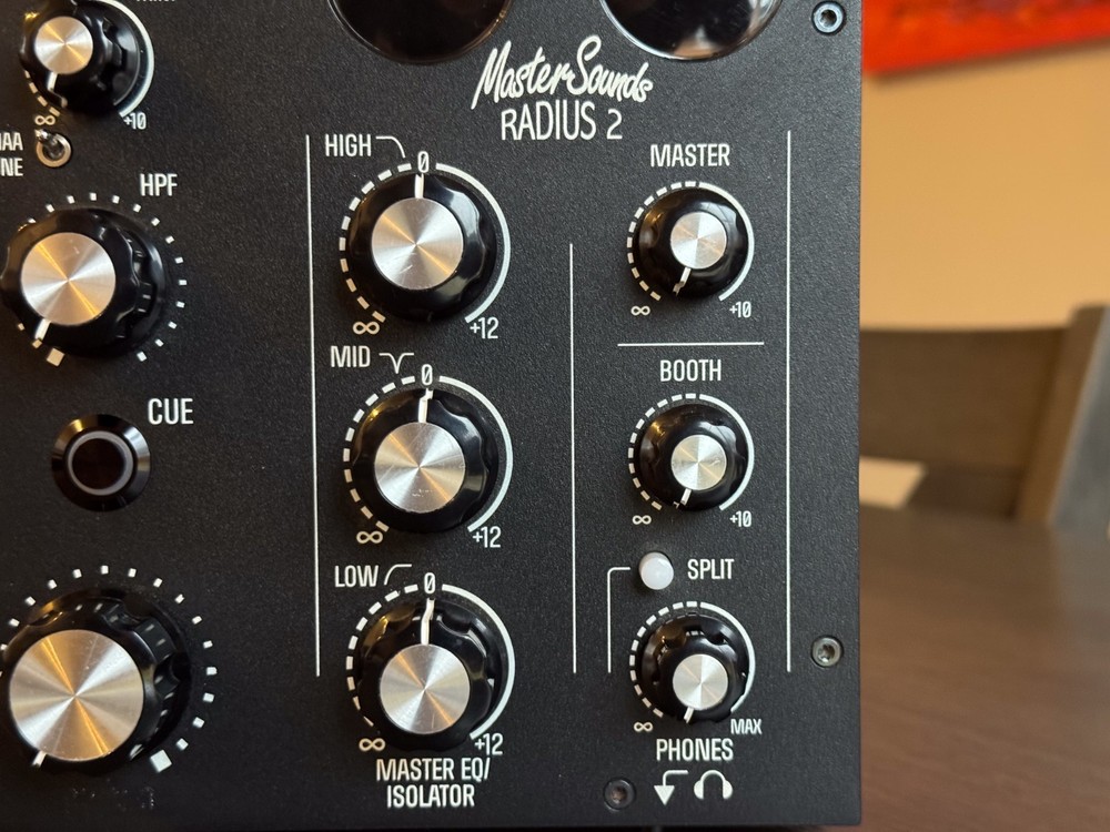 Mastersounds Radius 2 Rotary DJ Mixer black