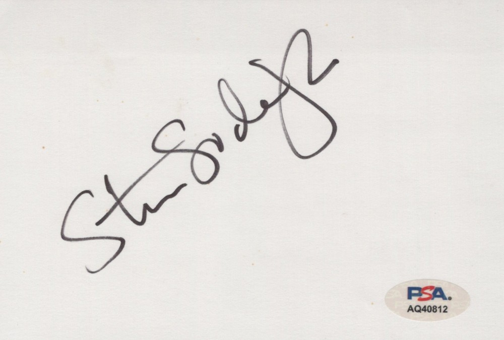 Steven Soderbergh signed 4x6 index card PSA