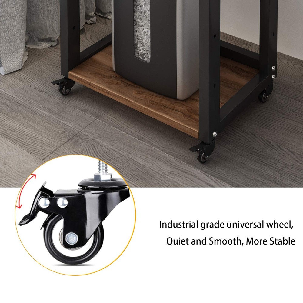 Natwind 3-Tier Movable Printer Stand with Storage Rolling Floor-Standing Desksid