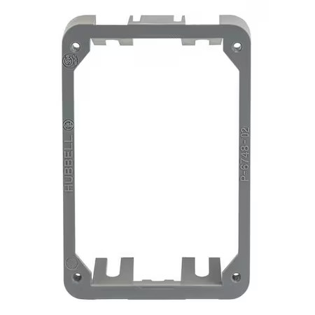 Hubbell Wiring Device-Kellems Pfbrac Adapter Collar, 1 Gang, Rectangular,