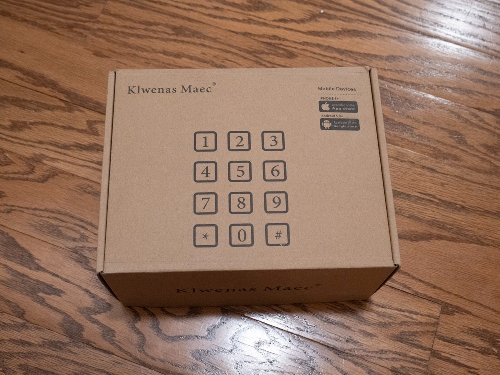 KlwenasMaec Smart Deadbolt Lock, Electronic Bluetooth Digital Keypad Lock