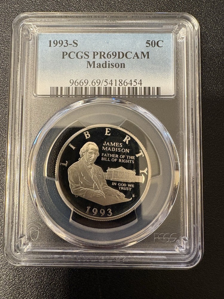 1993 S Madison Half Dollar Proof PCGS PR69 DCAM