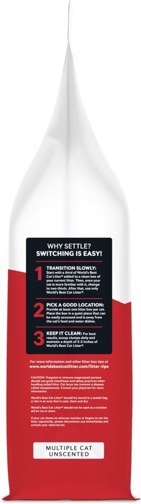 Multiple Cats Approved: 15 lbs Unscented Clumping Cat Litter for Easy Scooping