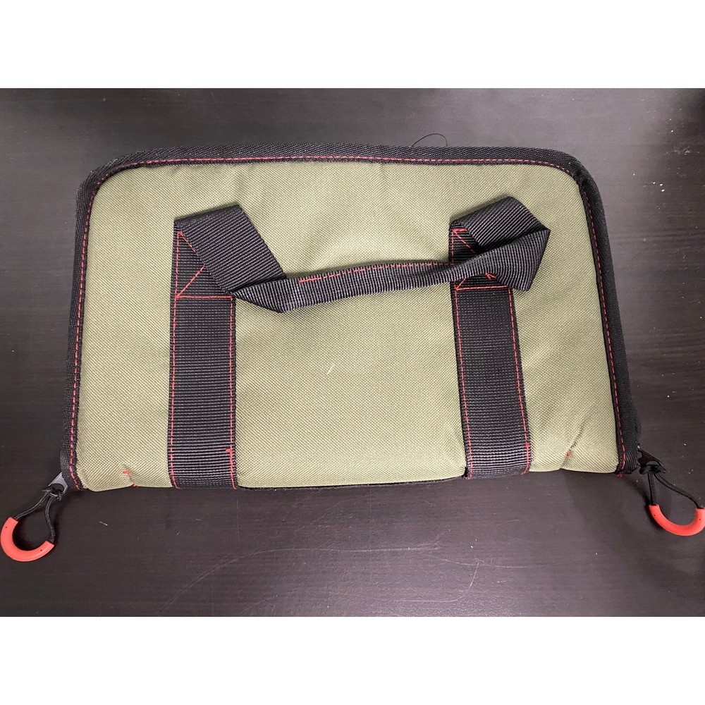 Tactical Pistol Range Bag, Double Layer Explosion Proof Zipper Lockable-NEW-F