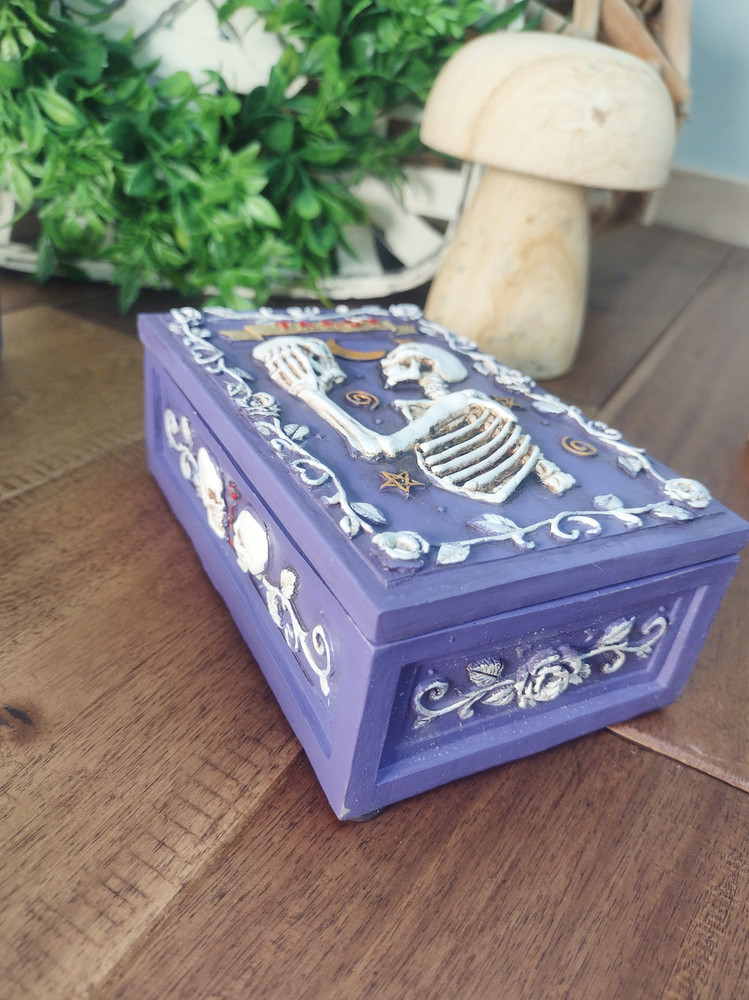Tarot Deck Storage Box | 5.5" x 3.75" - Skull - NEW