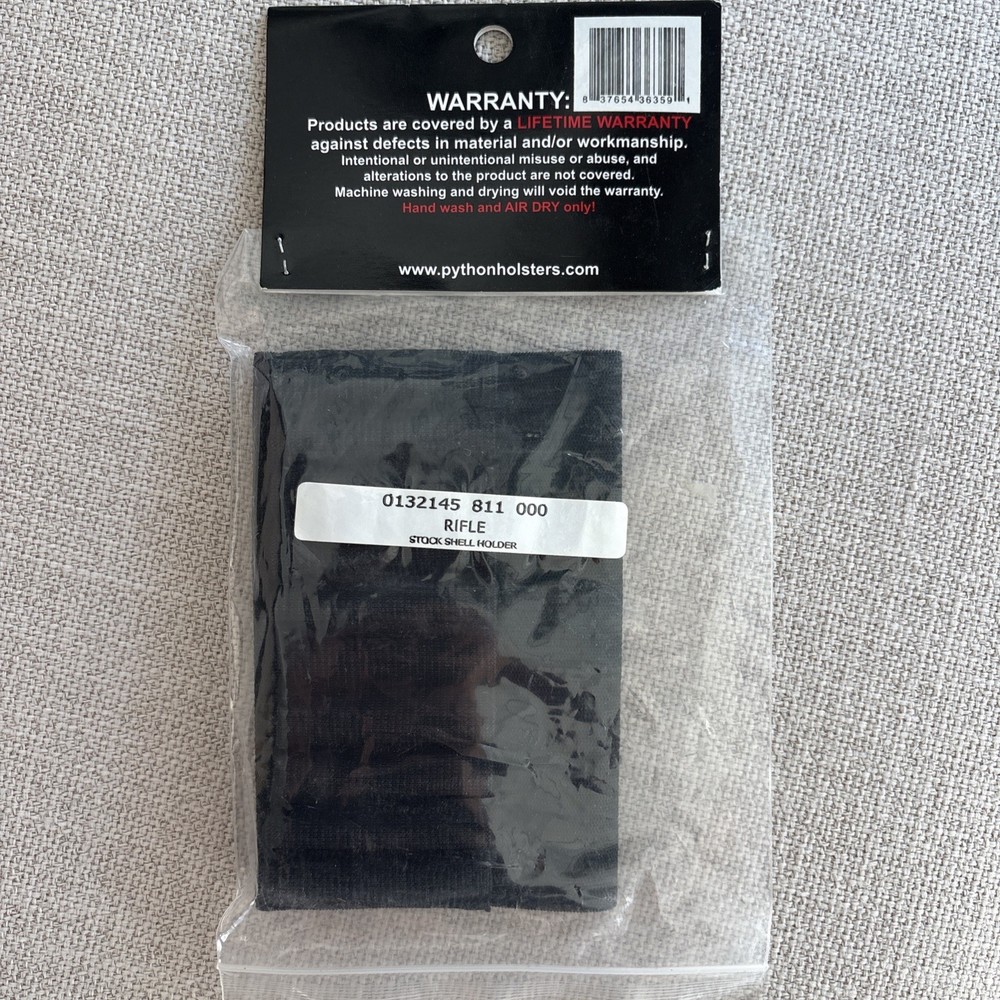 Python Holsters Co. (2) Elastic 6 Shell Holders Shotgun-Rifle Model ESHOT