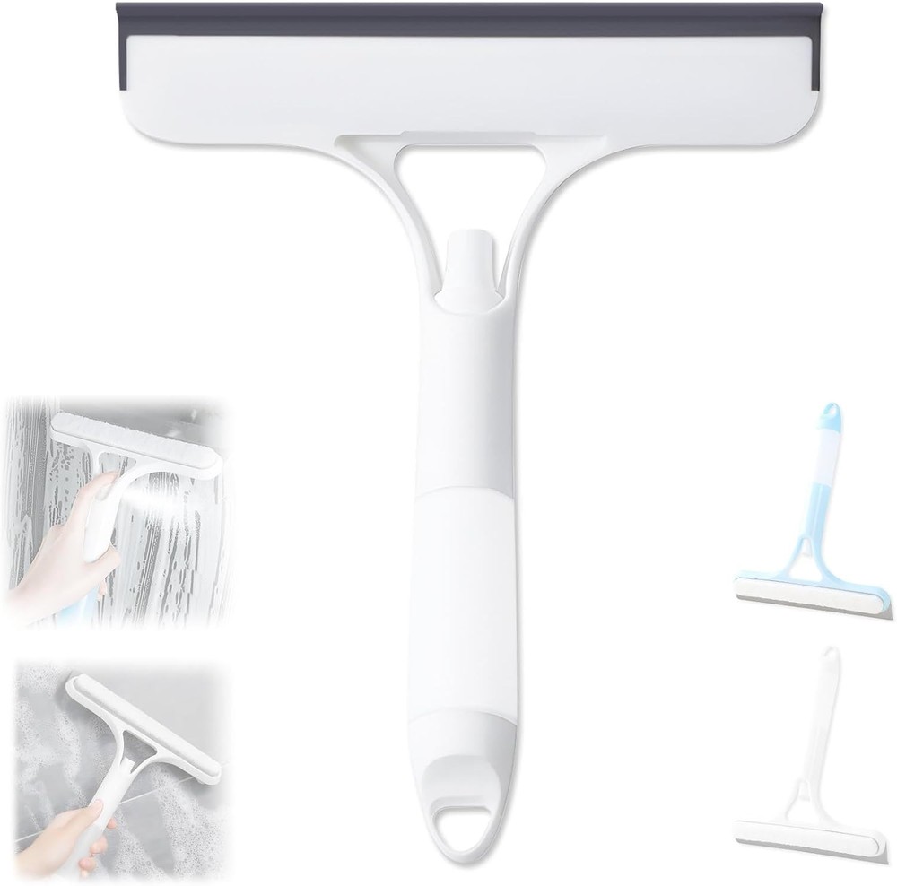 1 Window Cleaning Scraper, Cleaner Window Squeee with Sprayer, Squeee