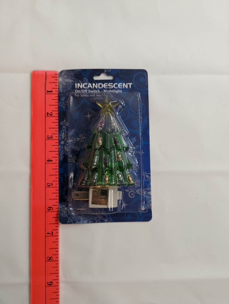 Christmas Tree Nightlight - Incandescent with On Off Switch - Sealed