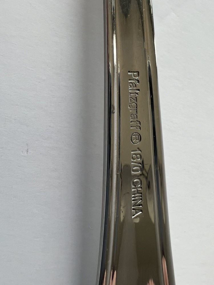Pfaltzgraff Stainless Steel 18/0 Slotted Serving Spoon Flatware Silverware