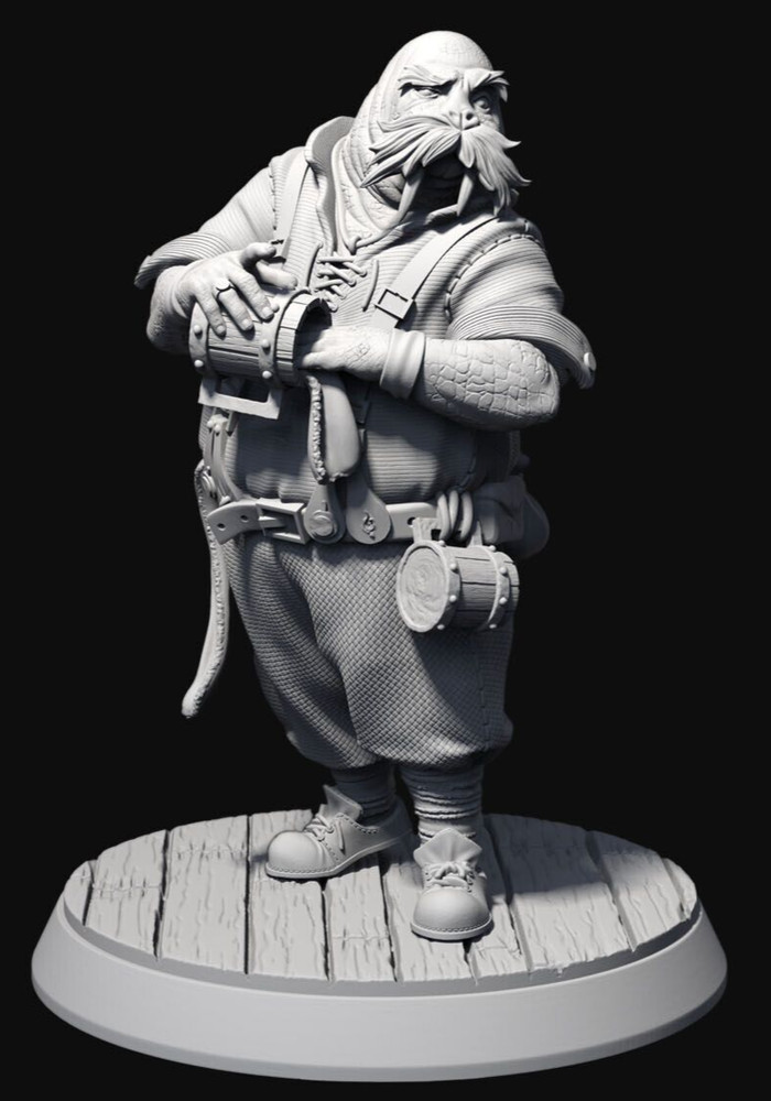 D&D Eugene Walrusfolk Bartender 32mm Scale