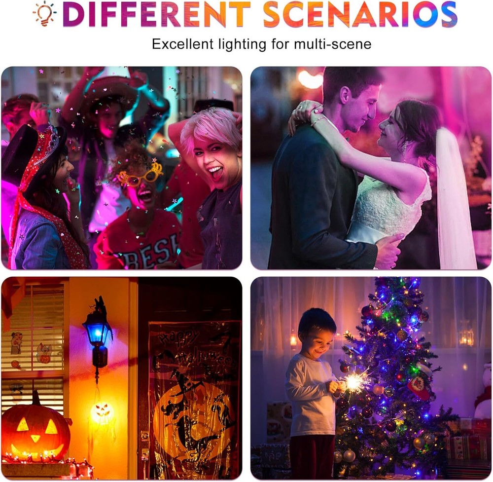 LED Purple Light Bulb Colored Light Bulbs 2 Pack