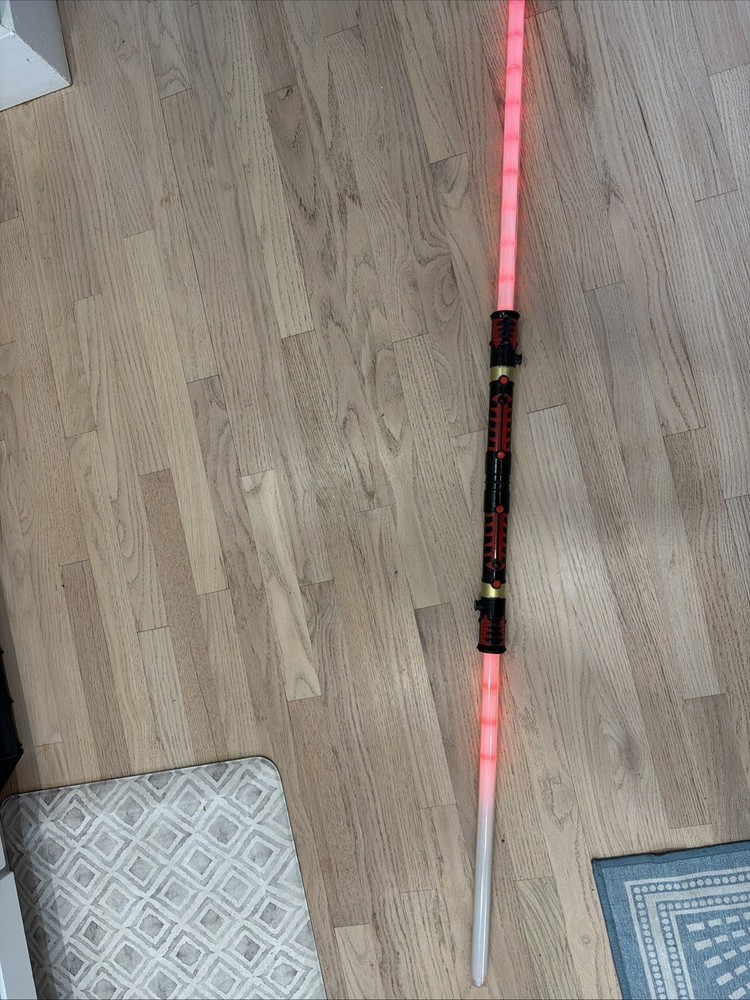Light Silver And Red Lightsaber/ Darth Maul Lightsaber