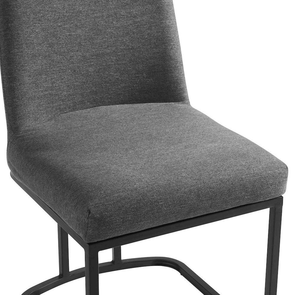Amplify Sled Base Upholstered Fabric Dining Side Chair