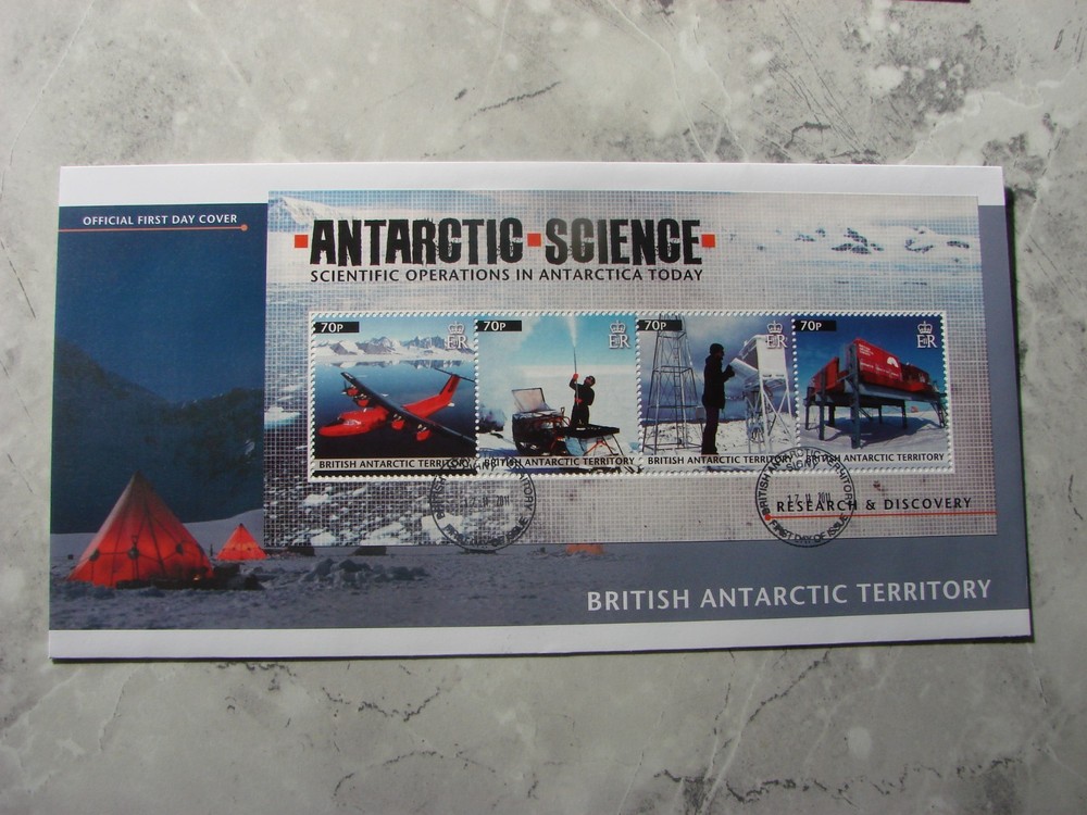 (V3172) British Antarctic Territory 2011 ANTARCTIC SCIENCE 2 FDC's