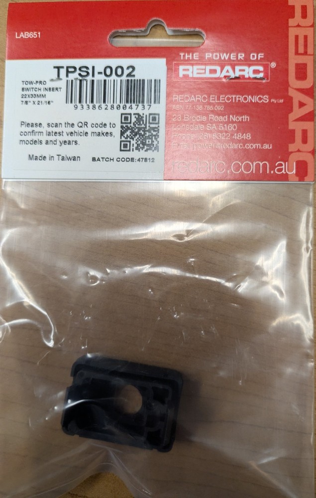 Tow Pro Switch Insert Redarc TSPI-002 7/8" x 21/16"