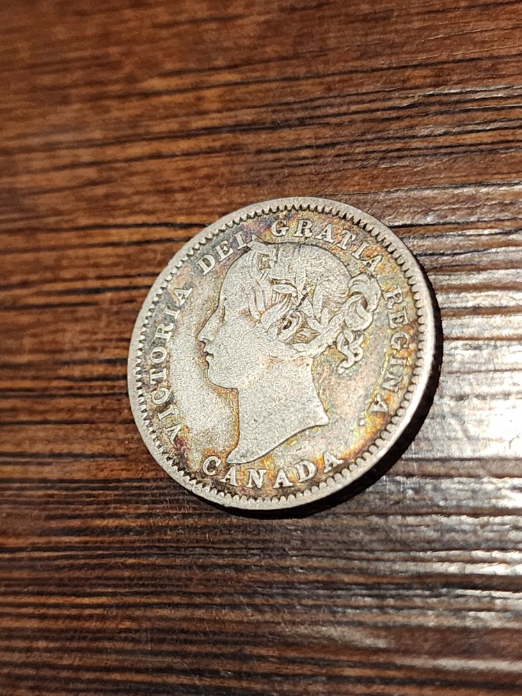 1896 Canada 10 Cents Silver Coin