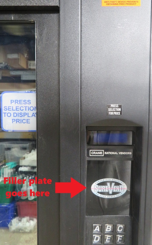 Validator Filler Plate Antenna Mount -Allows for Easier Card Reader Installation