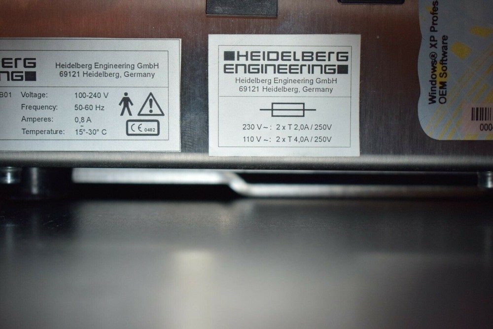 Heidelberg intraoperative pachymeter /thickness gauge using OCT
