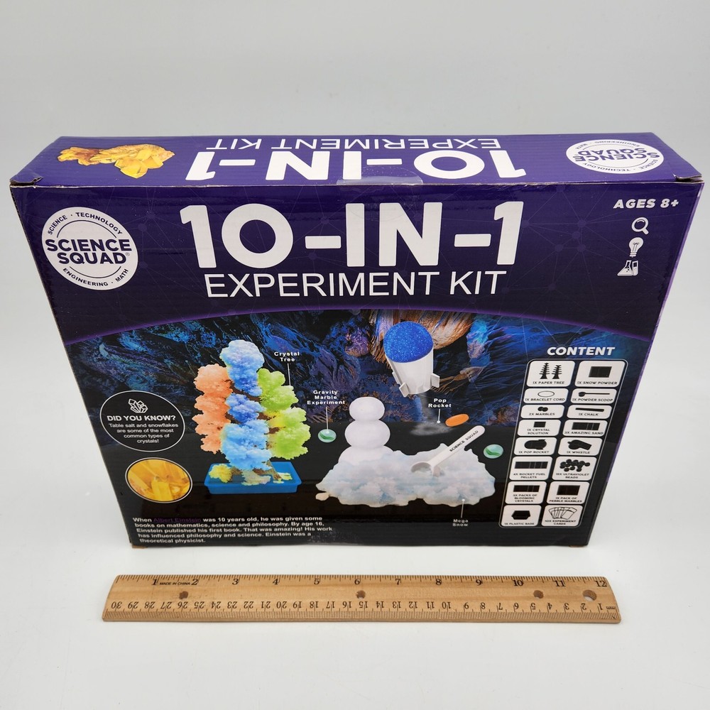 Science Squad 10 In 1 Experiment Kit Create And Discover Fun Science New