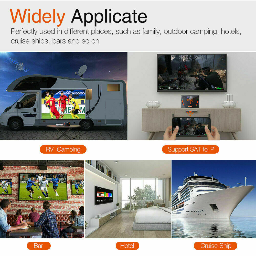 DVB S2X/T2/C/ATSC-J83B Twin Tuner Combo TV Box Satellite Receiver 4K UHD Decoder