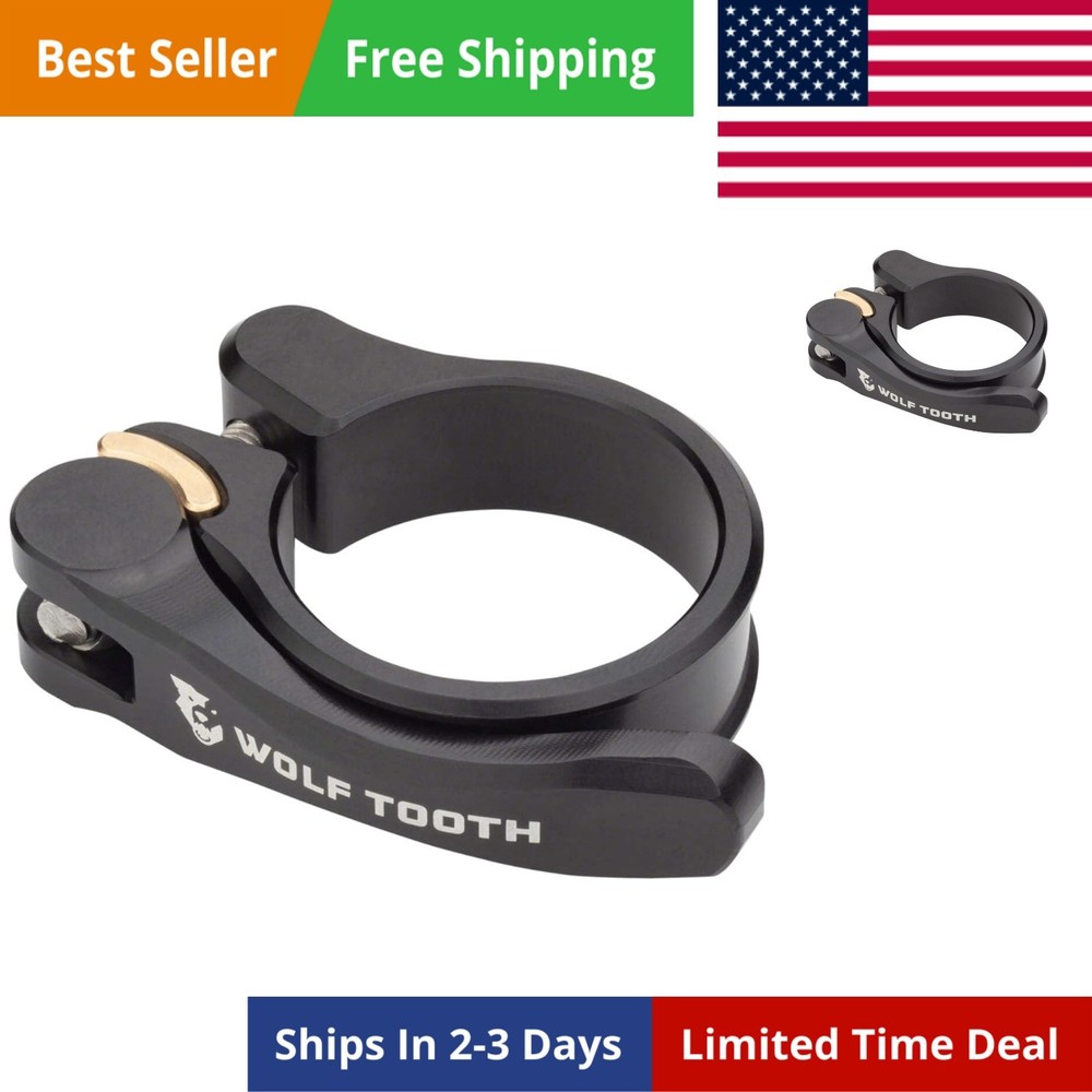 QR Quick Release Seatpost Clamp - 34.9mm, Black