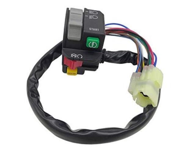 Left Handlebar Control Switch Start Stop Kill Headlight Button for Can-Am