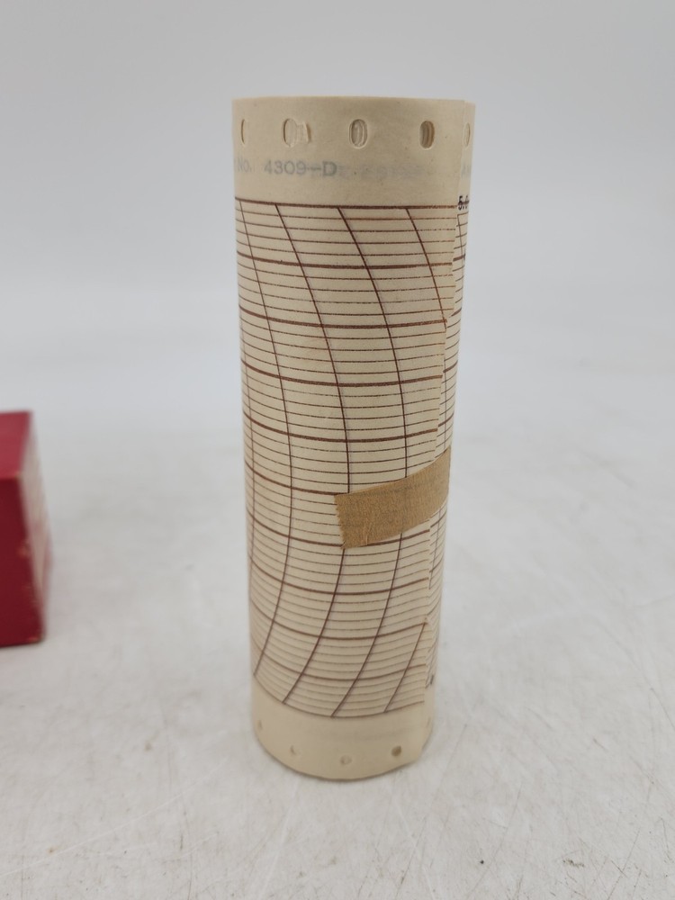 Vintage Esterline Angus Chart Paper Roll 4309-D AS IS