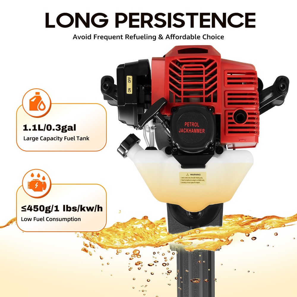 52CC 2Stroke Handheld Trencher Digger Machine Garden Tree Digger Digging Machine
