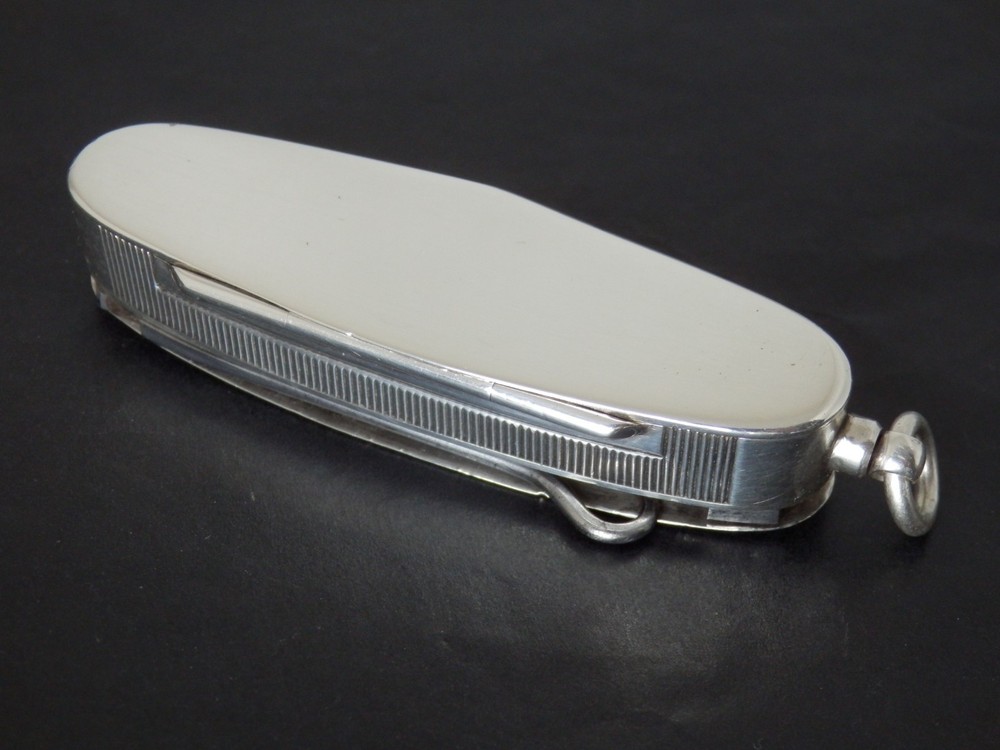 Antique Victorian Wright & Davies Novelty Solid Silver Vesta Case London 1890