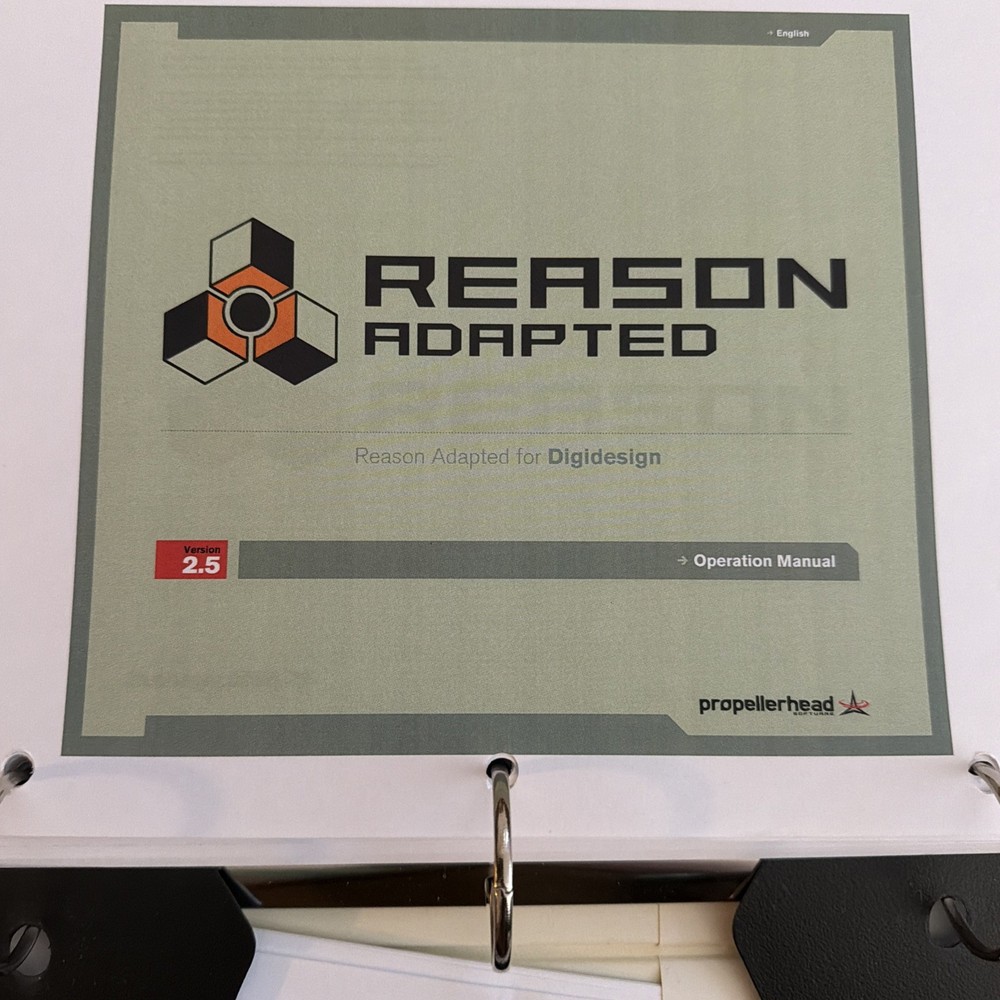 Digidesigns Getting Started Manual Digi 002 & Digi 002 Rack & Reason Adapted Etc