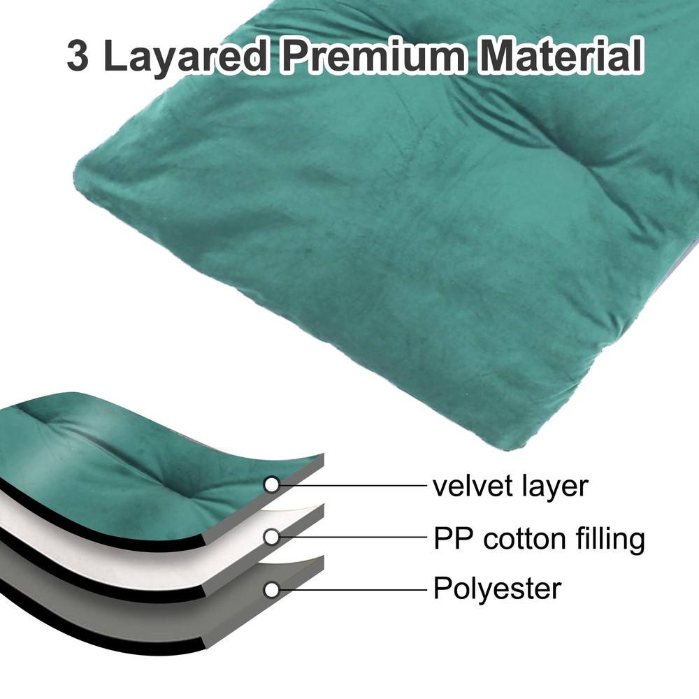 Folding Camping Cot Pad - Portable & Comfortable Outdoor Sleeping Mat with El...
