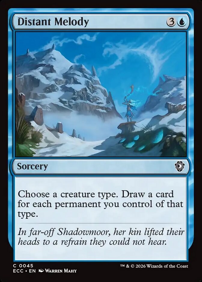 Distant Melody 45 NM Lorwyn Eclipsed Commander MTG