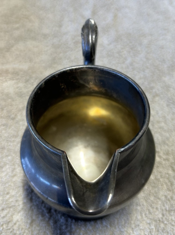 Vintage EPC Poole Silver Plated Creamer Pitcher #1030 Model