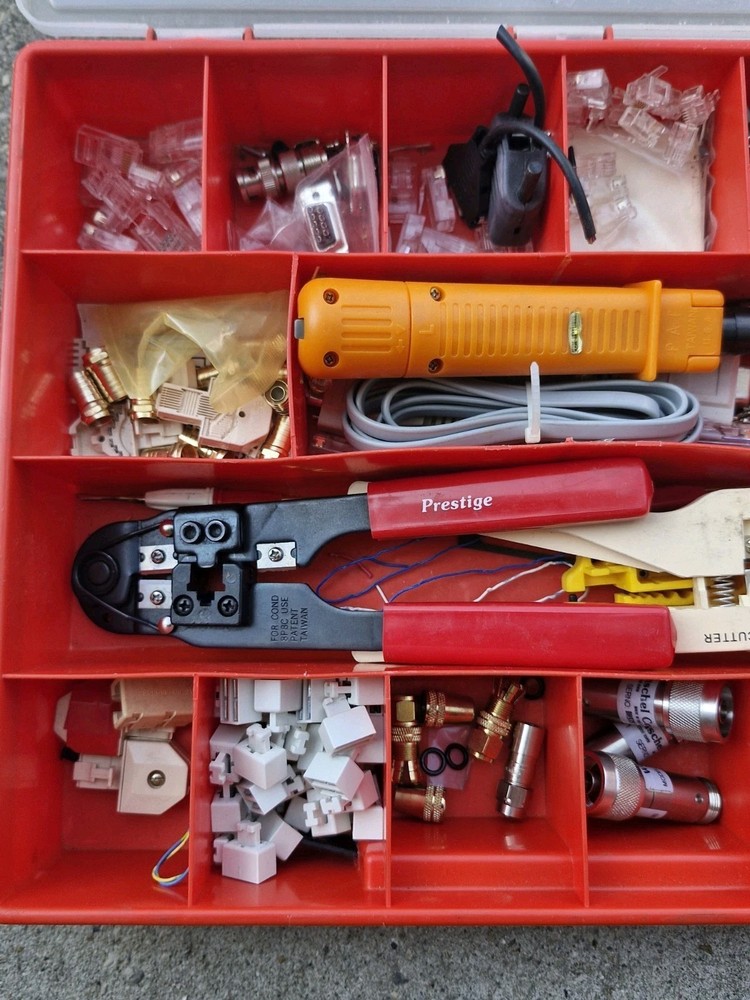 Network Cable Installation Tool Kit – Crimper, Stripper, Punch Down Tool,...