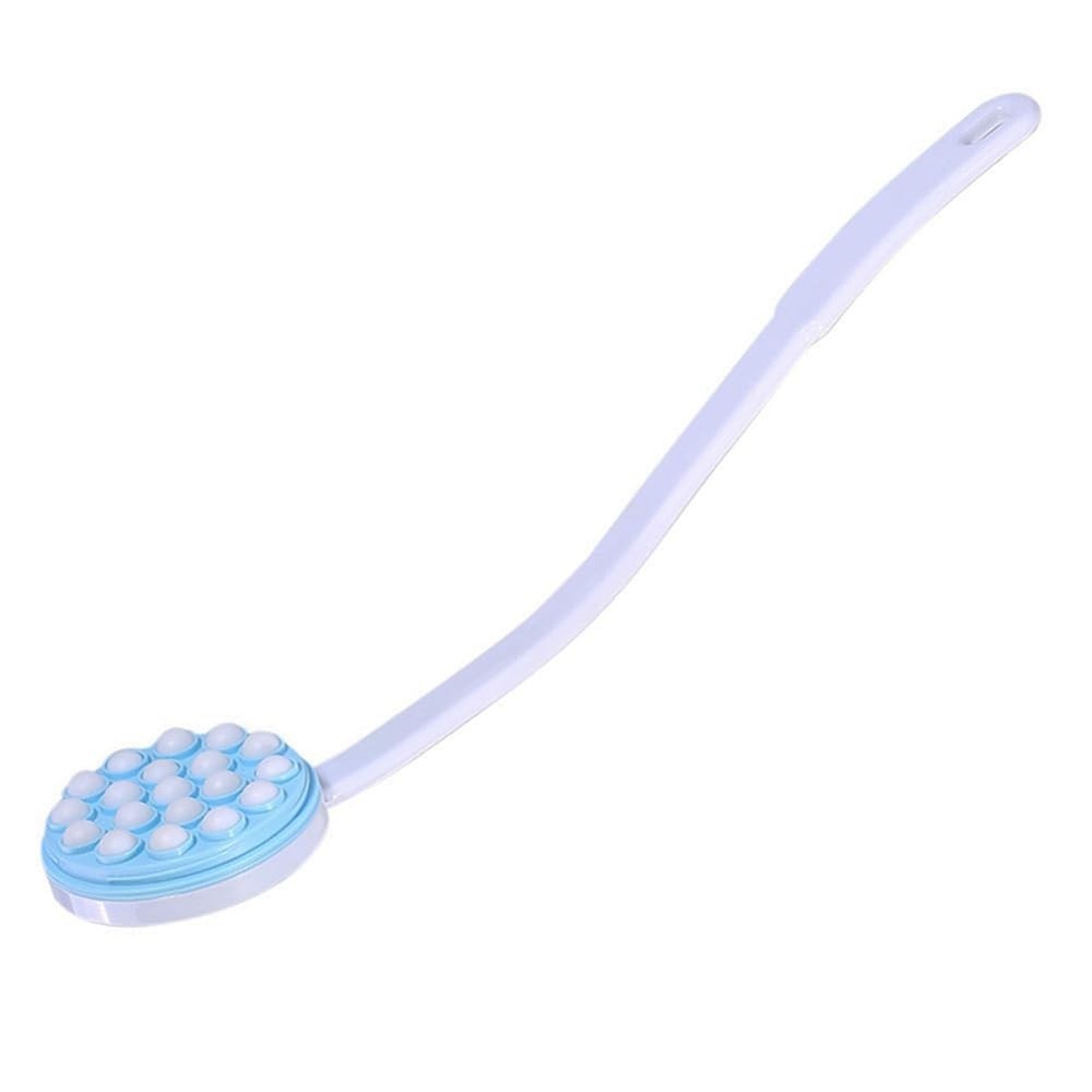 Joyzan Back Lotion Applicator, Long Self Handled Bath Massager Roll Blue