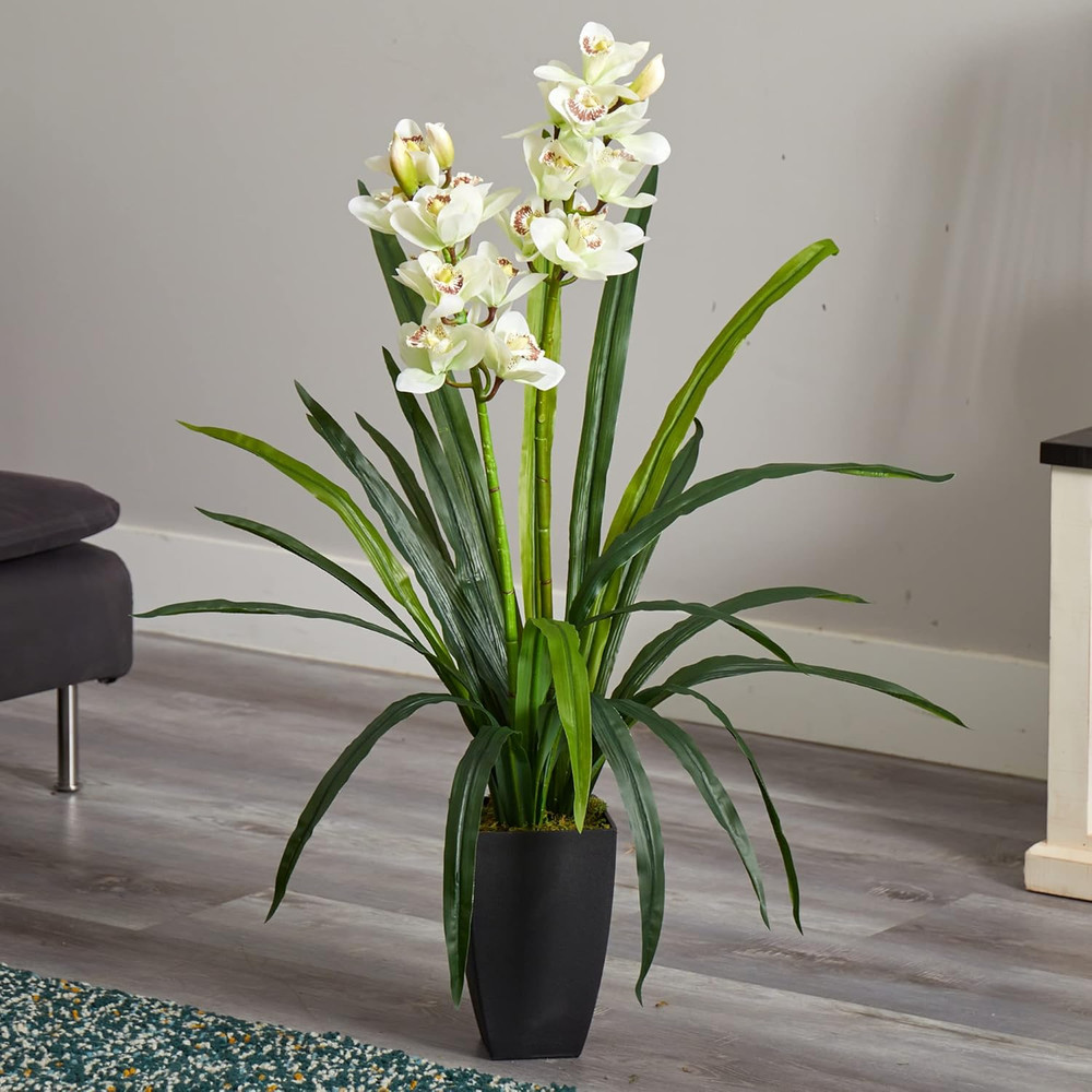 39In. Cymbidium Orchid Artificial Plant