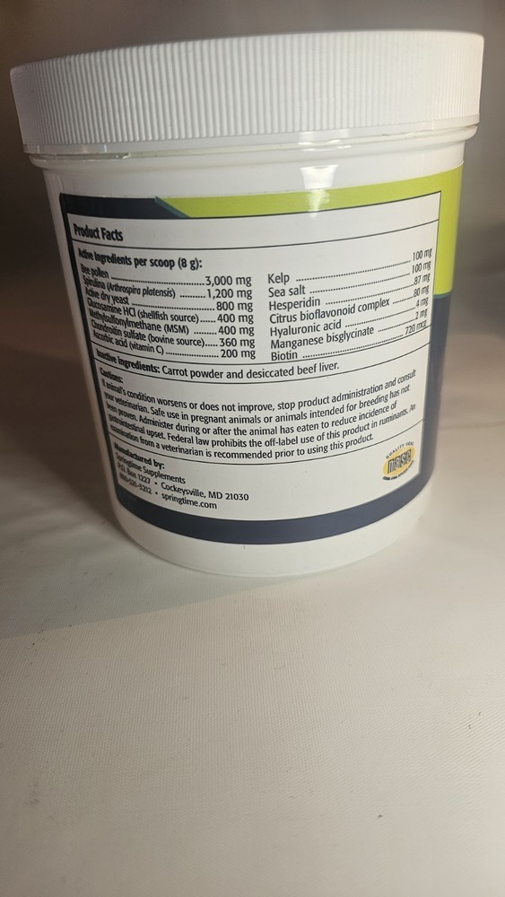 Springtime Longevity for Dogs 1.4 Lbs Jar Exp: 6/2028