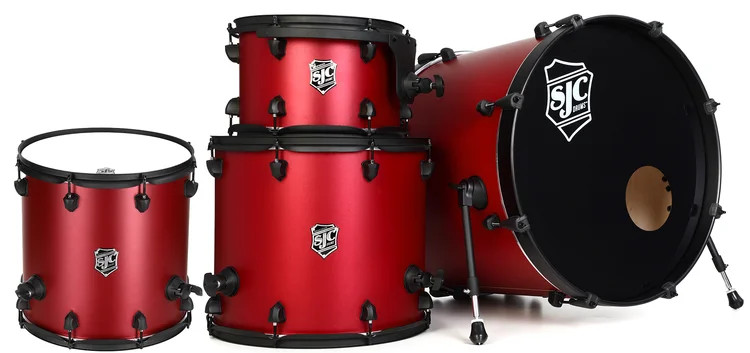 SJC Custom Drums Pathfinder Series 4-piece (Dual Floor Tom) Shell Pack -