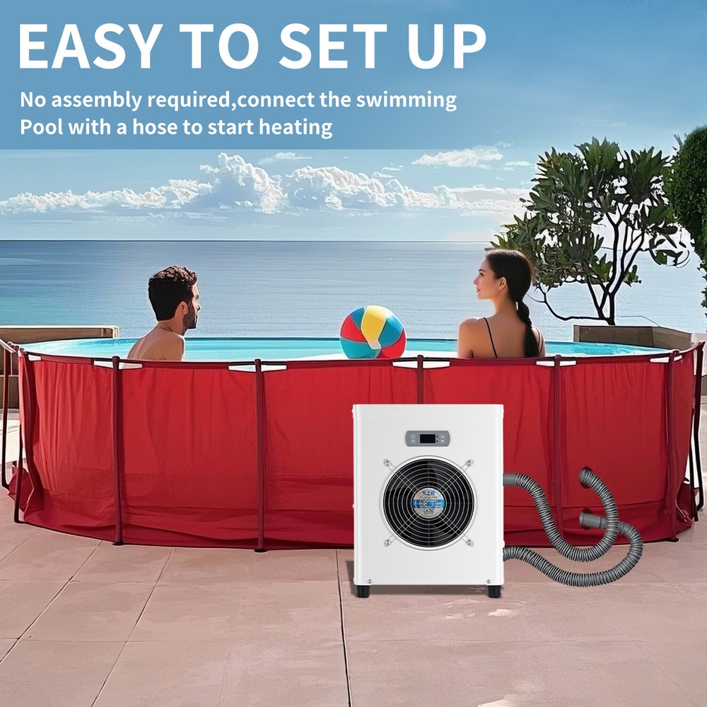 SLSY Pool Heaters for Above Ground Pool 15609BTU Elect. Pool Heater Pump 5000Gal