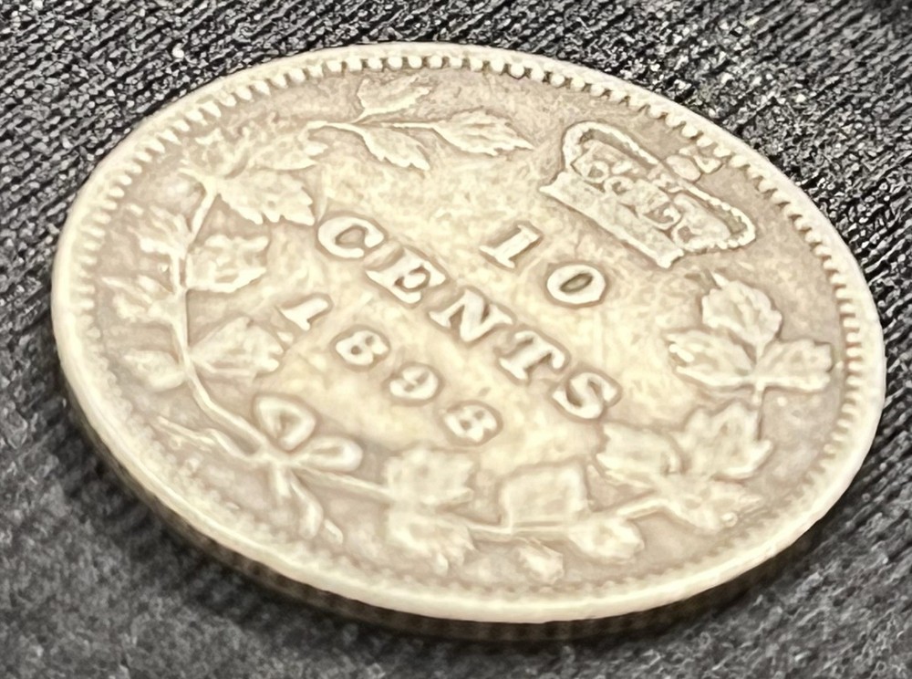 Circulated 1898 Canada Silver Dime