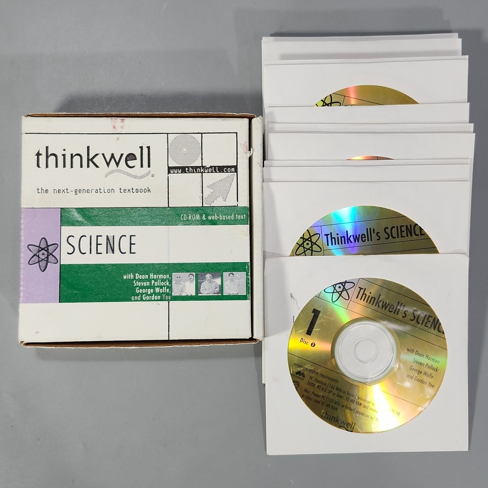 Thinkwell Science CD-ROM Textbook 15-Disc Educational Video Lectures Home School